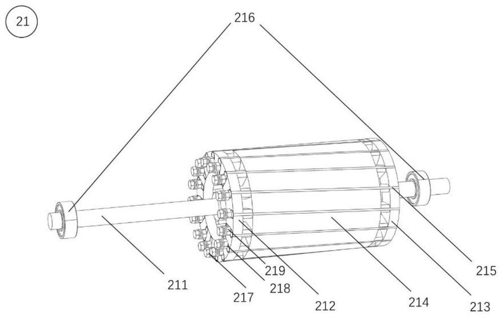 Quantitative simulation experiment device for rotor fault of induction motor