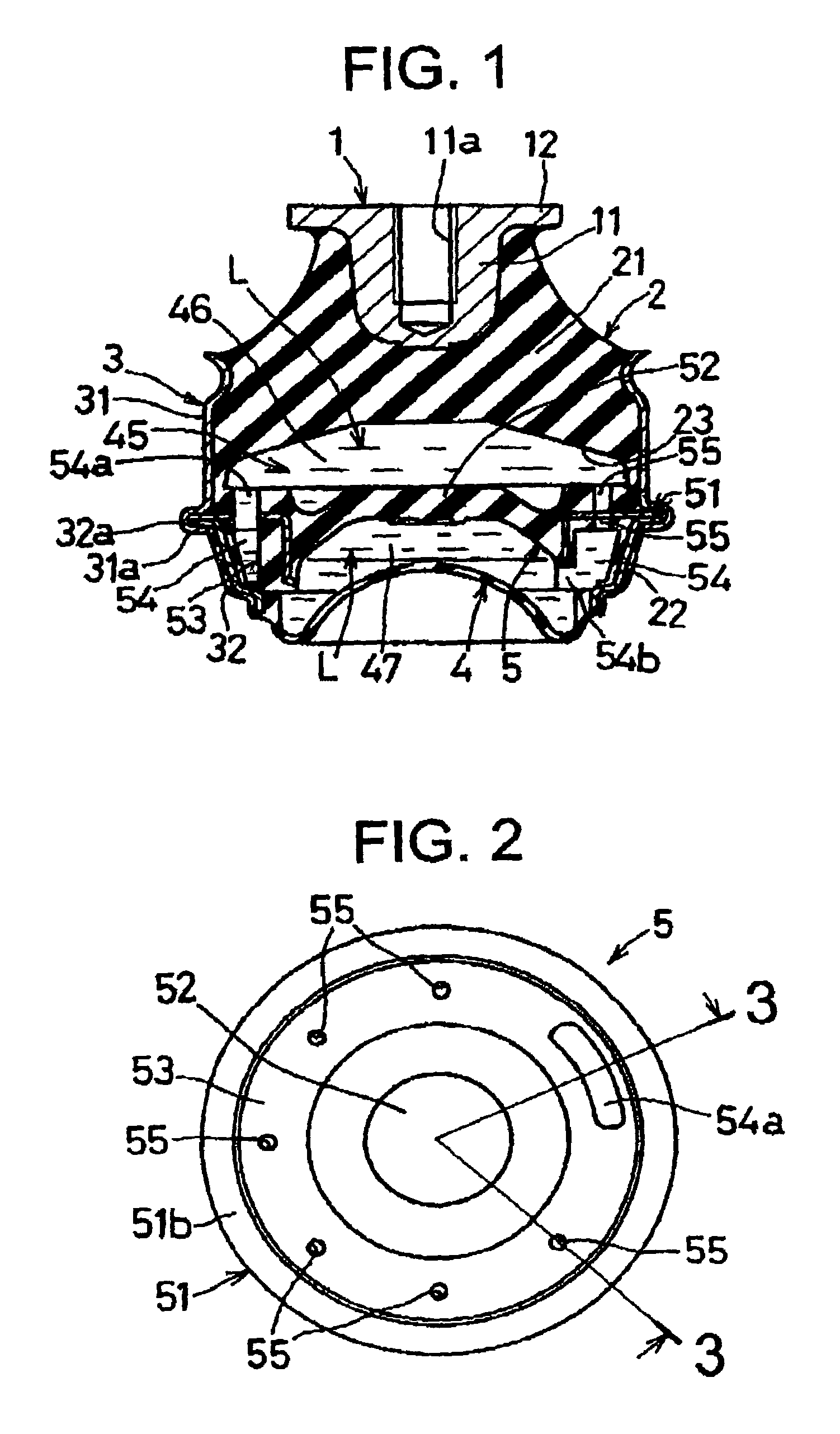 Fluid-filled vibration-damping device