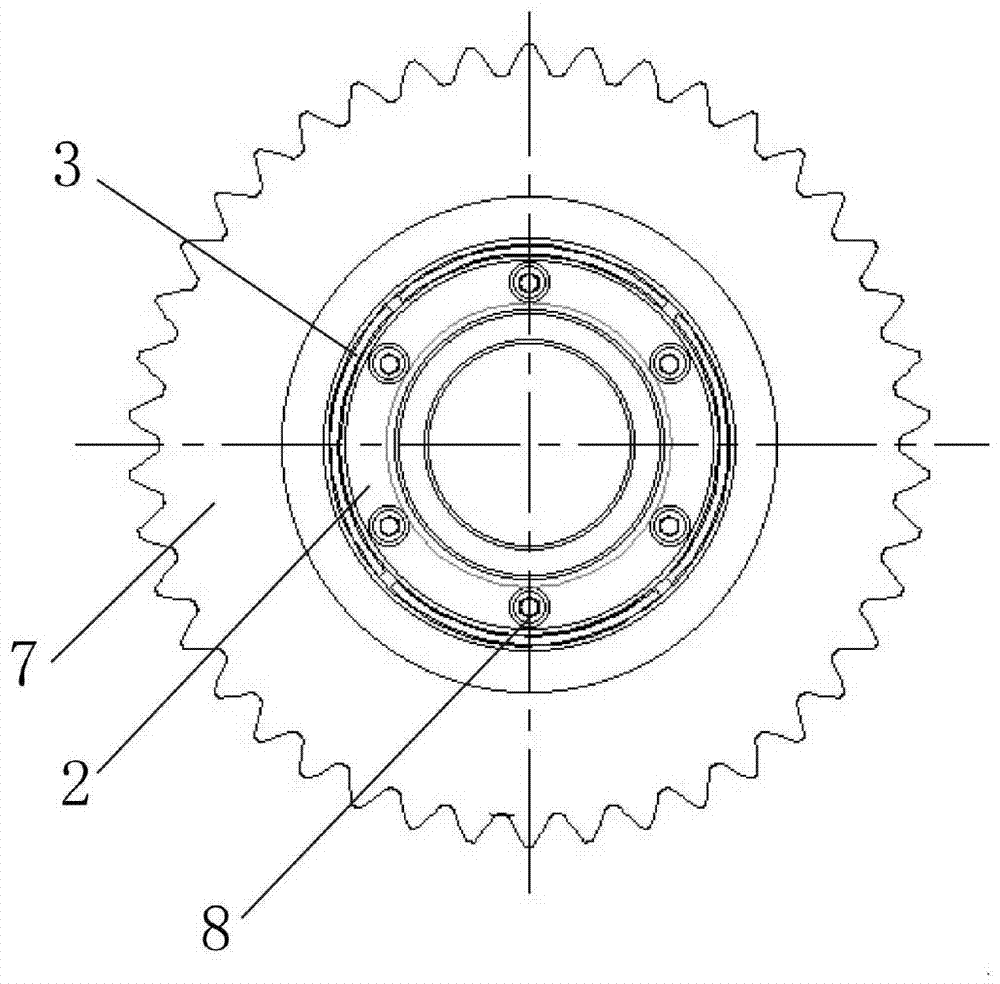 Internally-locking-type push broach