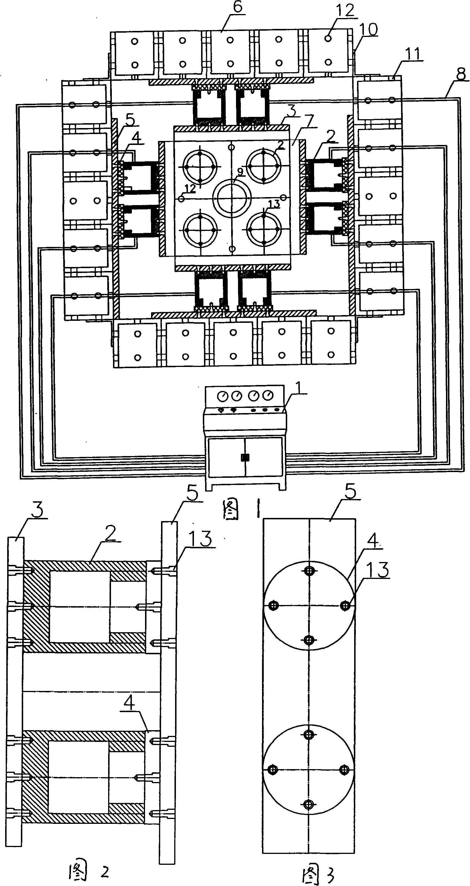 High crustal stress genuine three-dimensional load model trial system