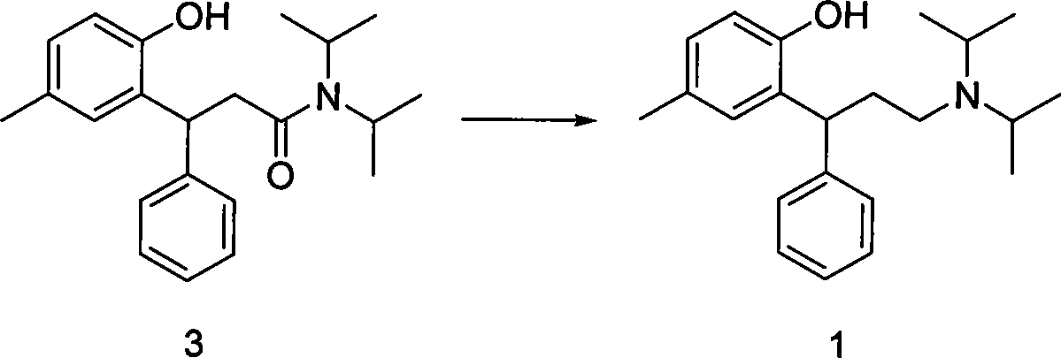 Method for preparing tolterodine and tartrate thereof