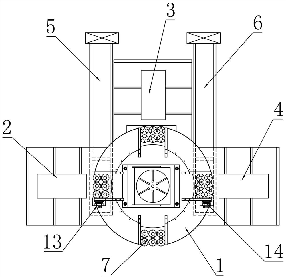 Hub flange plate combined machining center