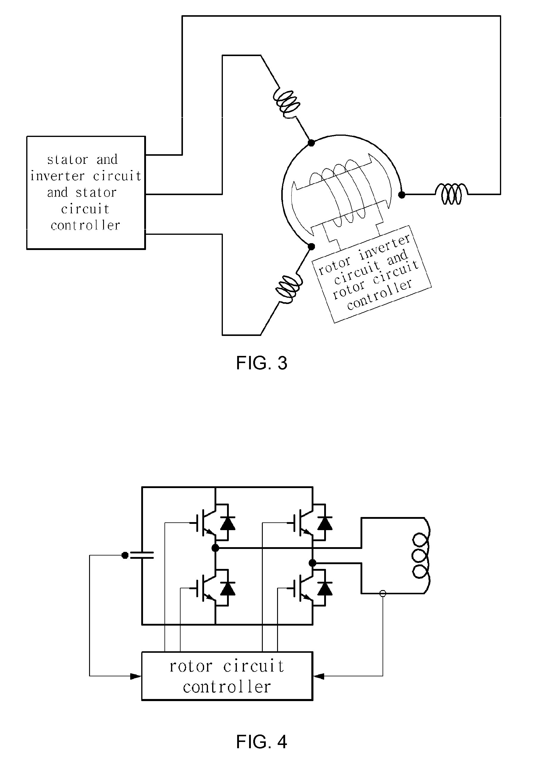 Winding synchronous machine having a moving object including an inverter circuit, and method for controlling same