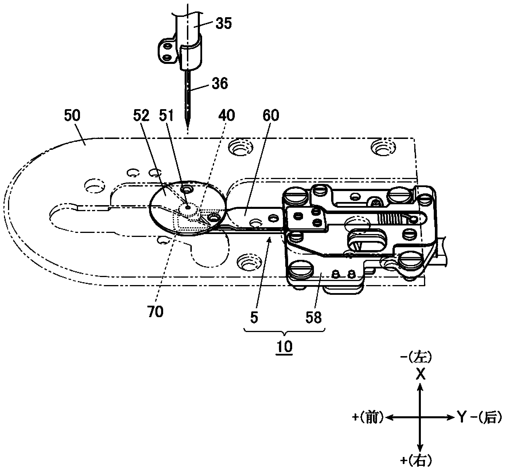 Top thread keeping device of sewing machine