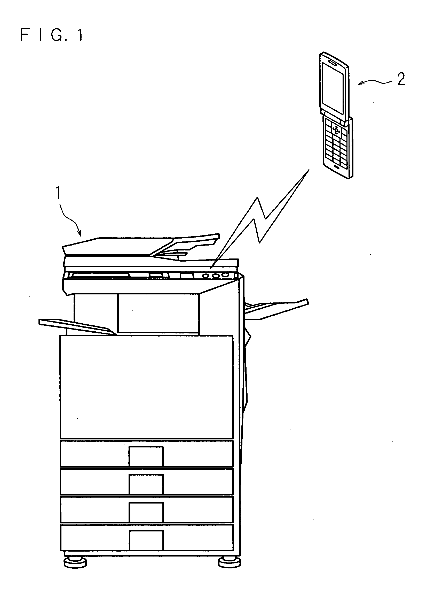 Communication system, information processing system, image forming apparatus and portable information terminal device