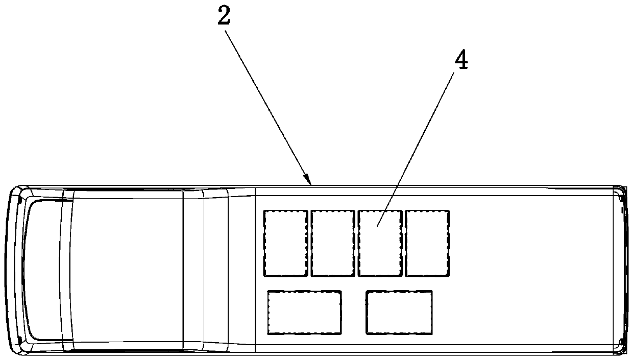 Low-floor pure electric bus