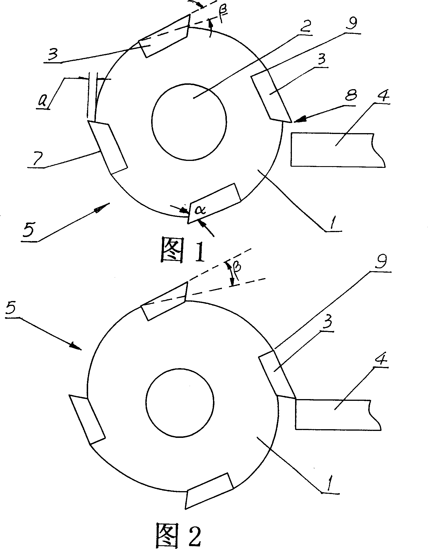 Single-roller type shearing tool