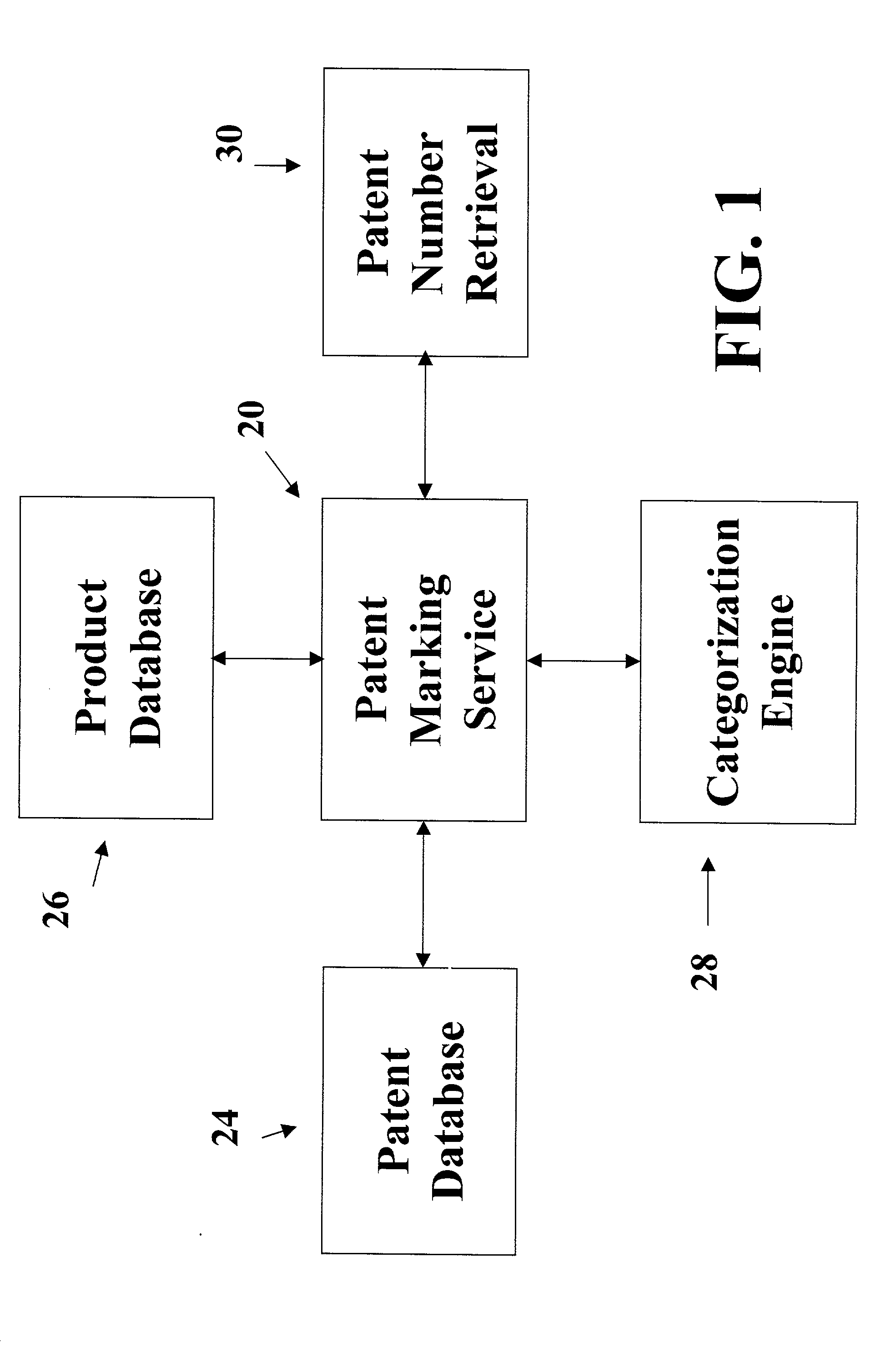 Digital patent marking method