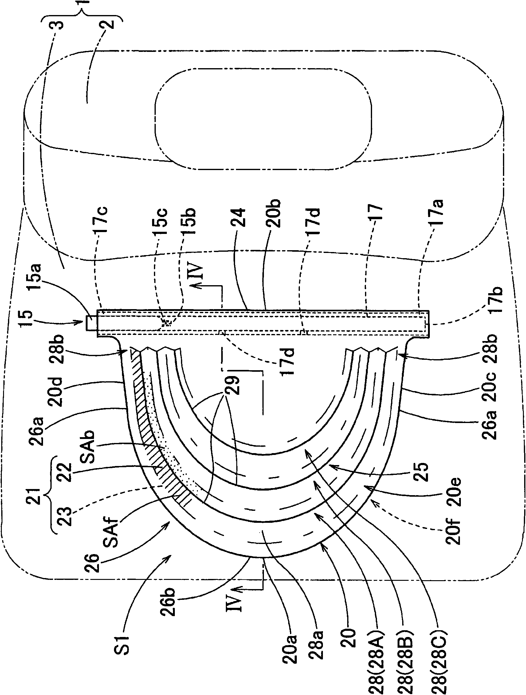 Resin airbag