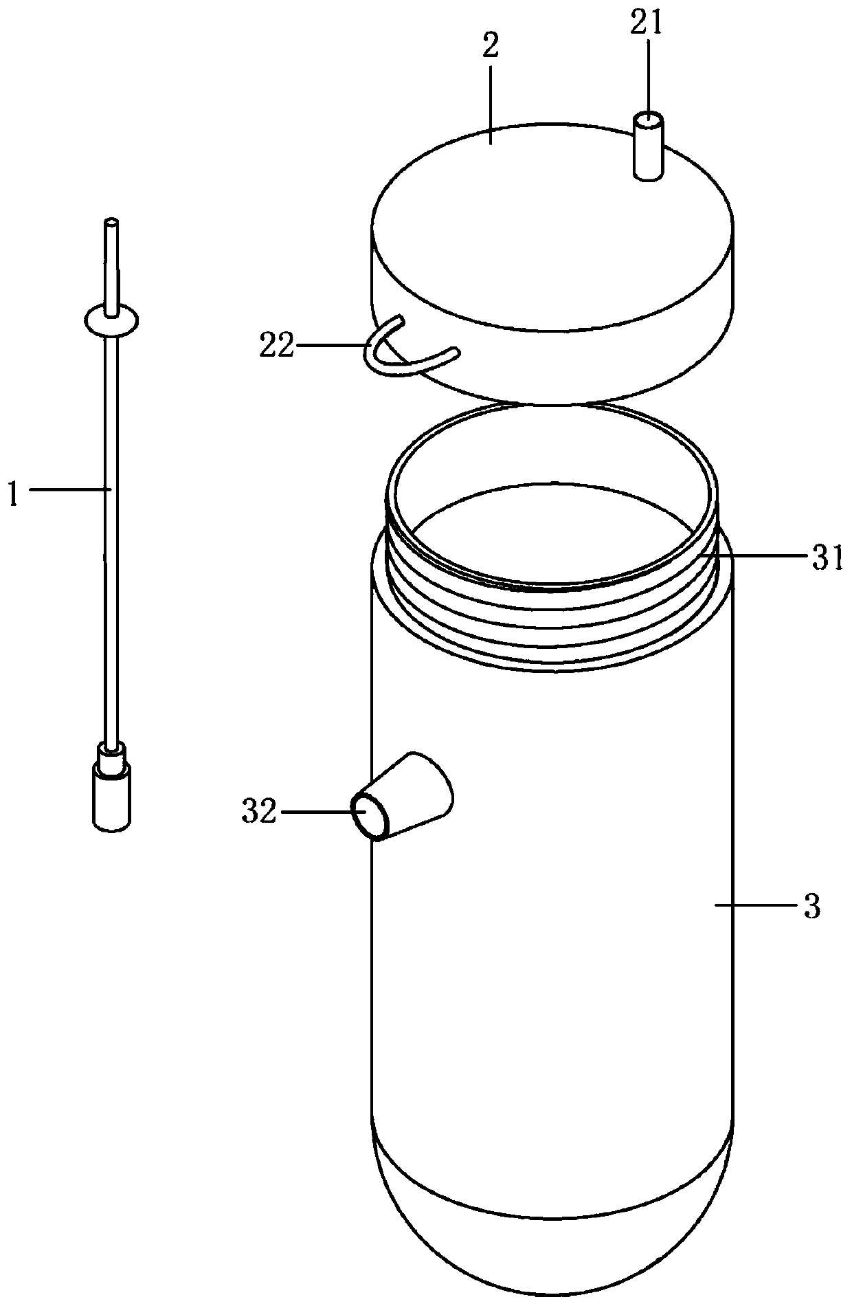 Laboratory animal body fluid collection needle assembly