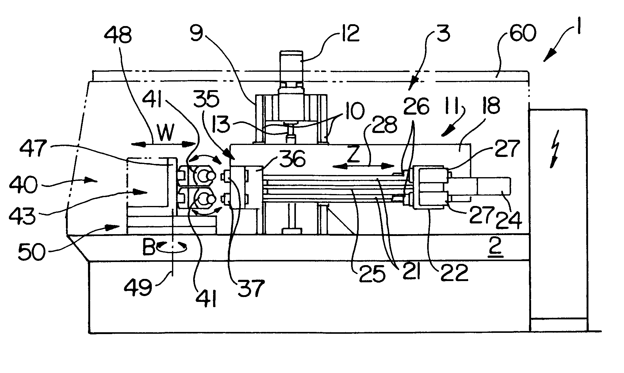 Deep drilling device