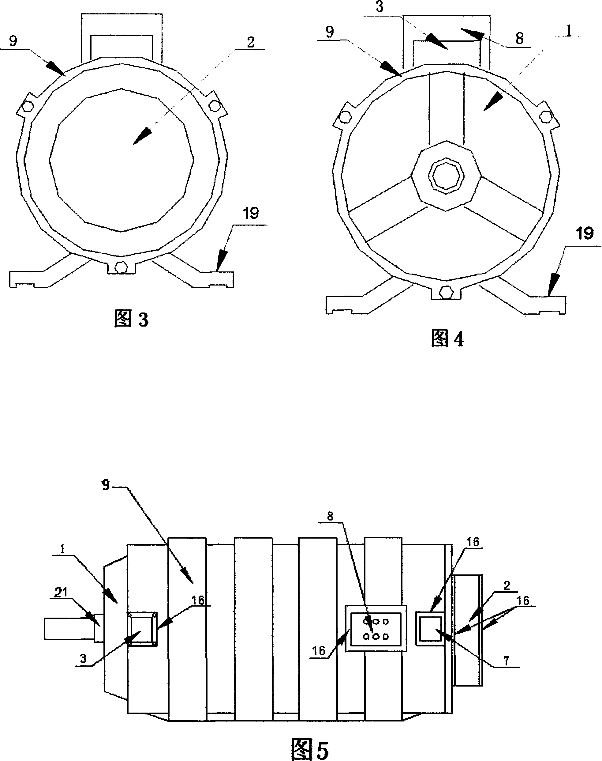 Electric vehicle-mounted complete closed switch reluctance motor