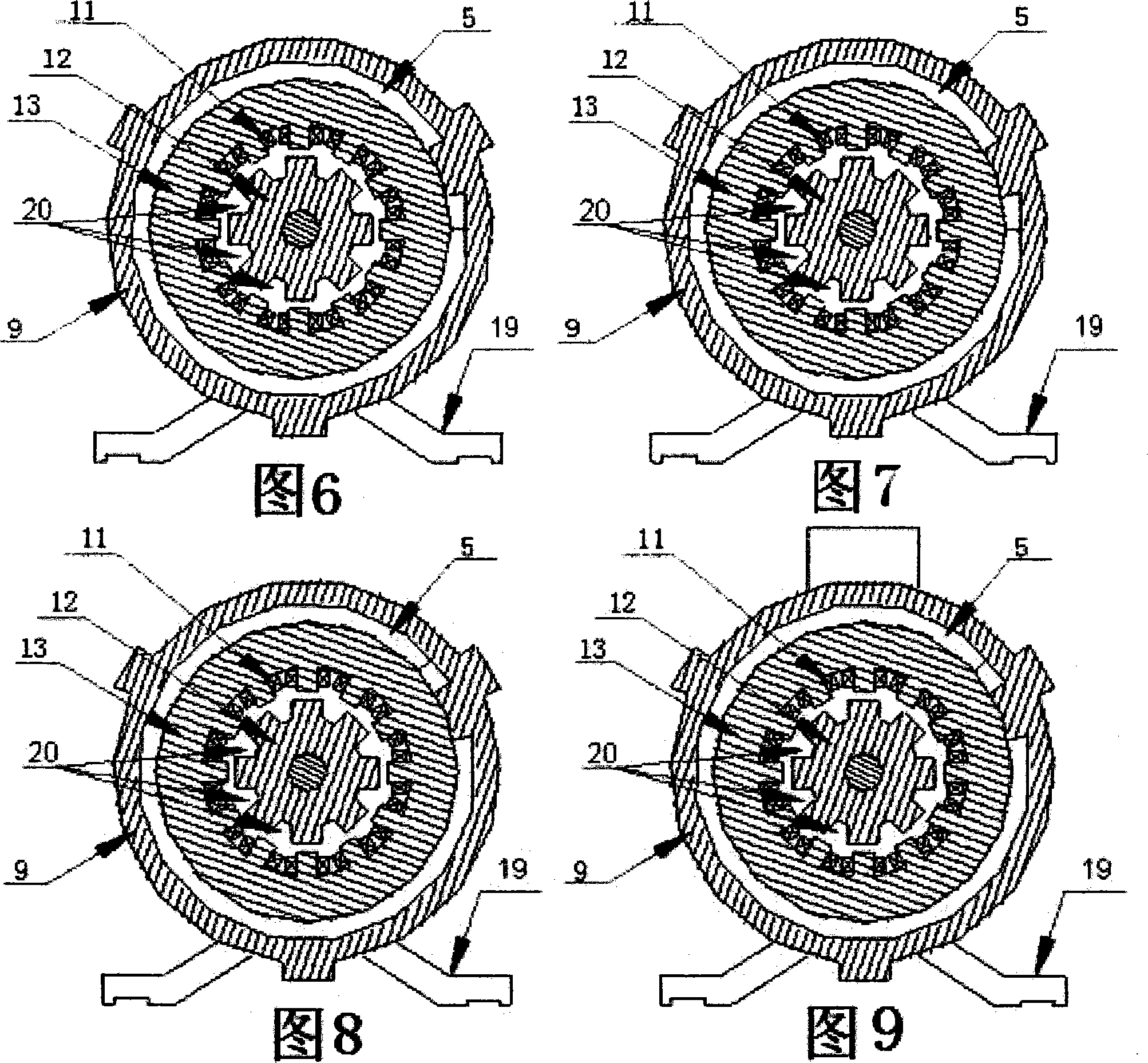 Electric vehicle-mounted complete closed switch reluctance motor