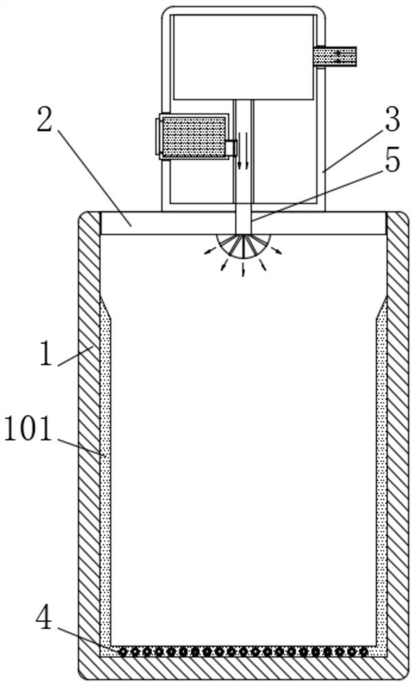 A mixing agitator for the production of energy-saving and environment-friendly building material coatings