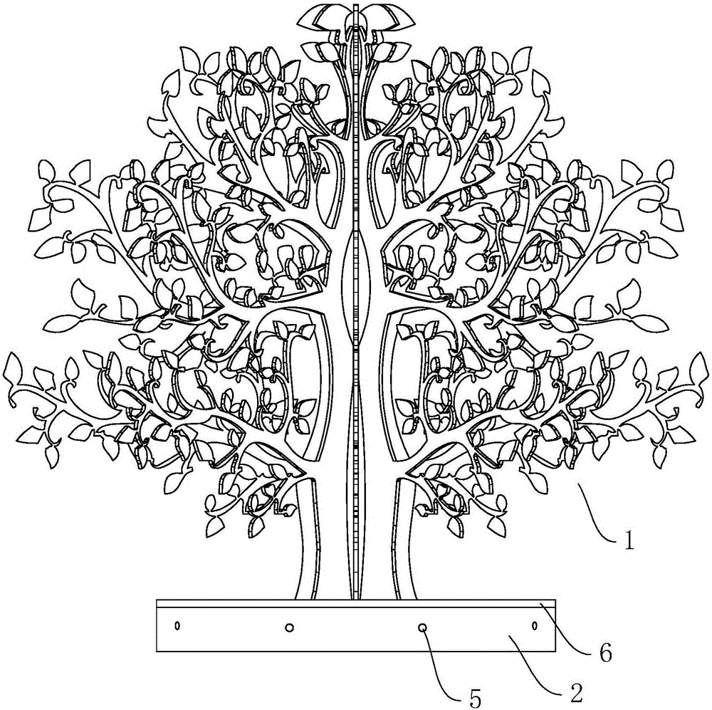 Planting method of ornamental tea tree