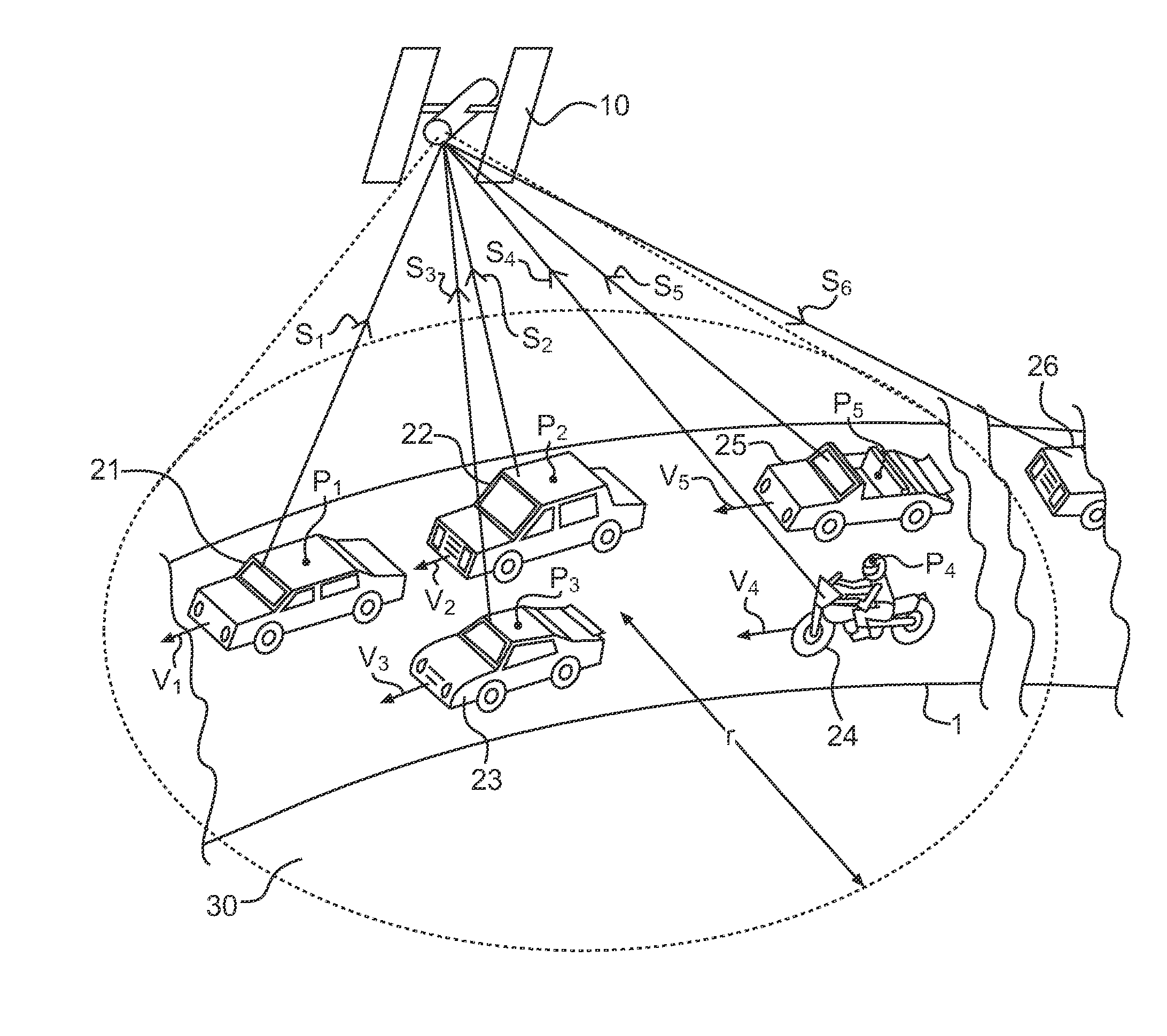 Device for navigating a motor vehicle and a method of navigating the same