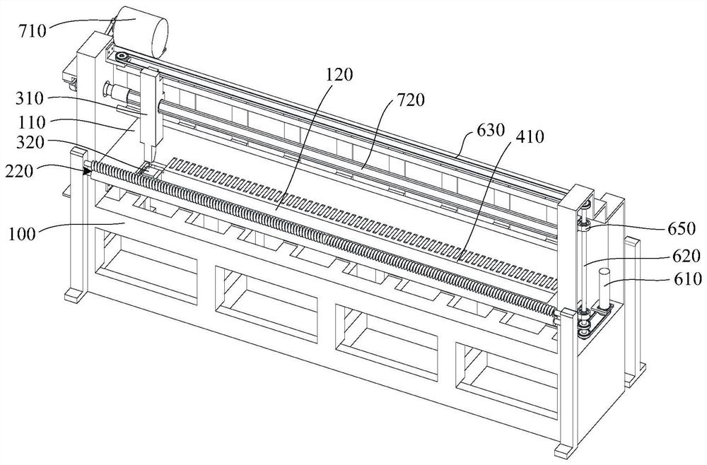 Fabric cross cutting sewing and cutting integrated device