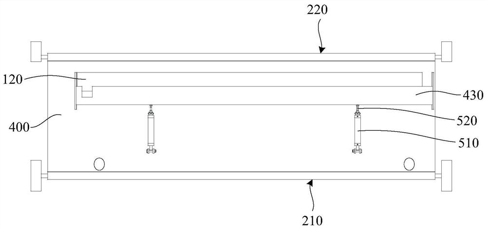 Fabric cross cutting sewing and cutting integrated device