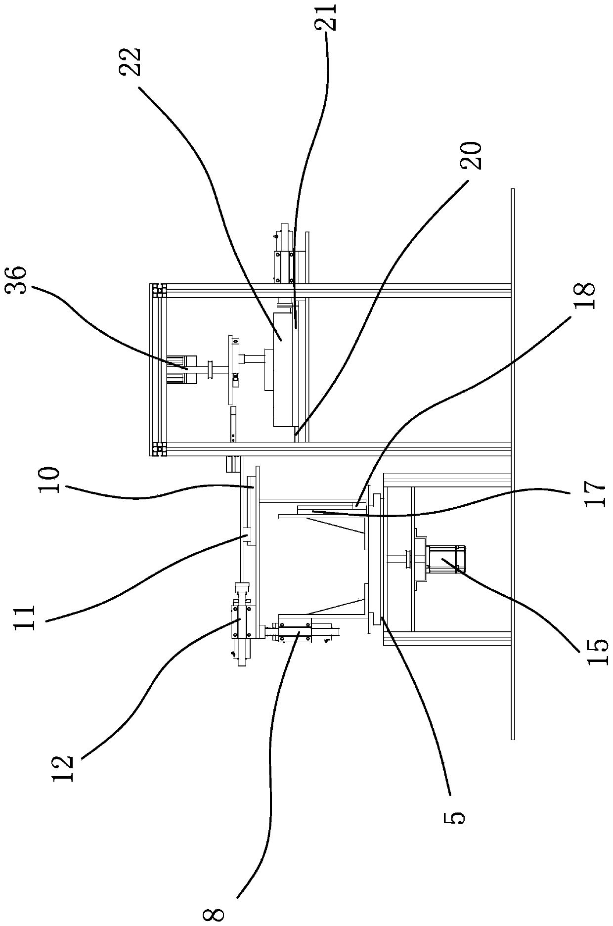 A device for polishing the inner ring of screw rotor journal bearing