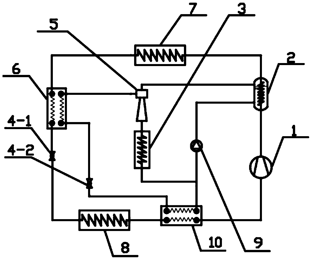 Jet type supercooling refrigeration system