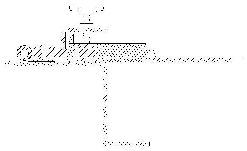 Pressing plate structure of filter cotton of painting dynamic pressure chamber for automobile coating