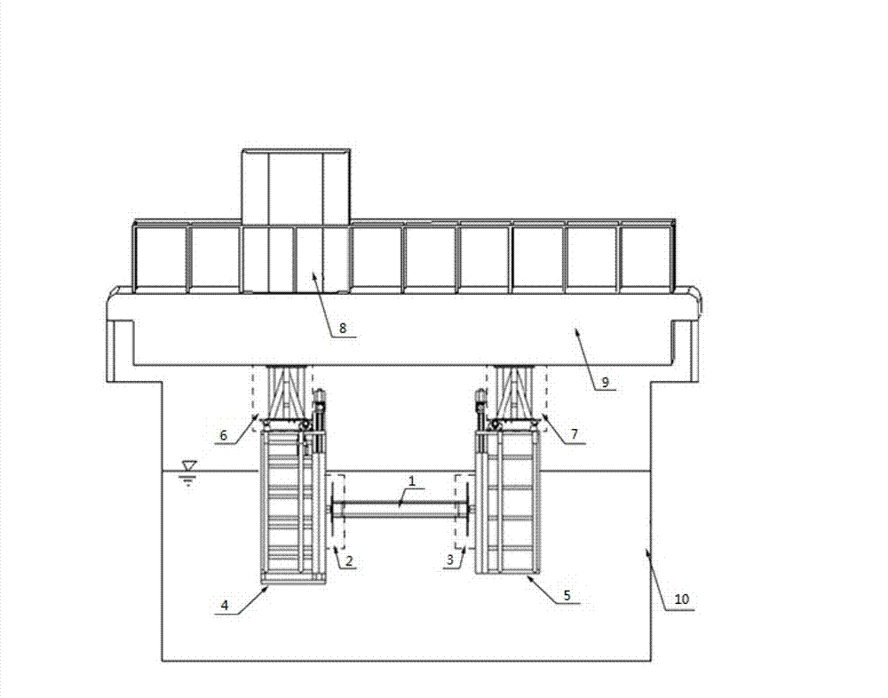 Testing device for simulating bidirectional self-induced vibration of deep-sea stand columns under inclined uniform flow