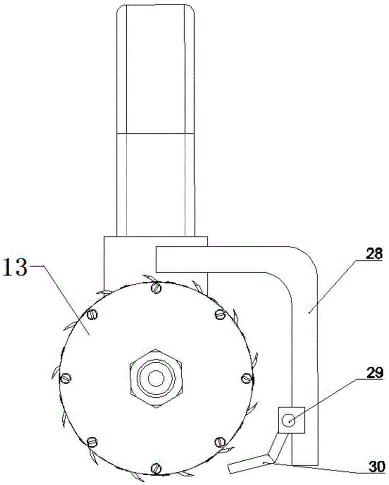 Deep-second-degree burn wound high-speed rotating eschar excision device