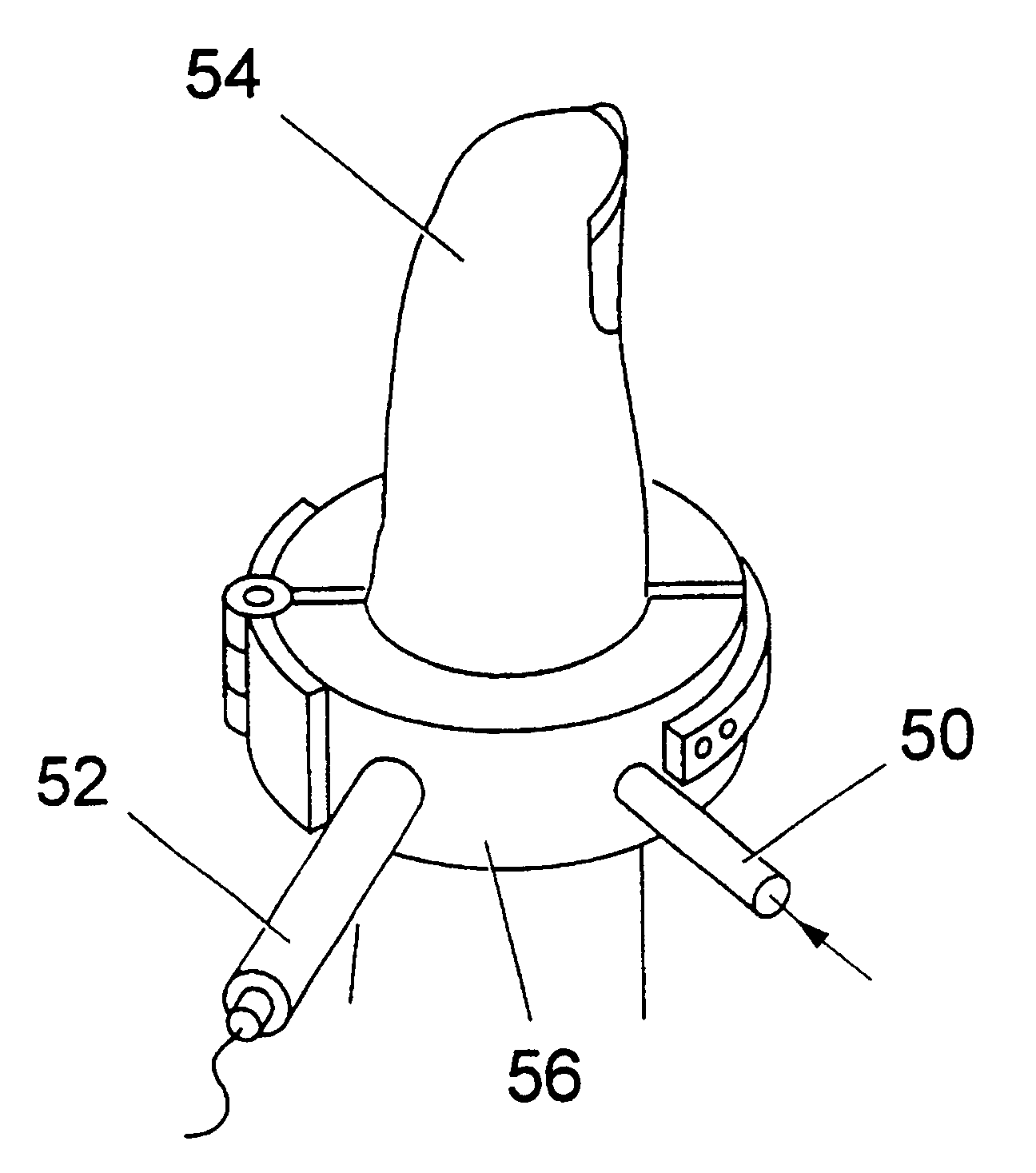 System for measuring a biological parameter by means of photoacoustic interaction