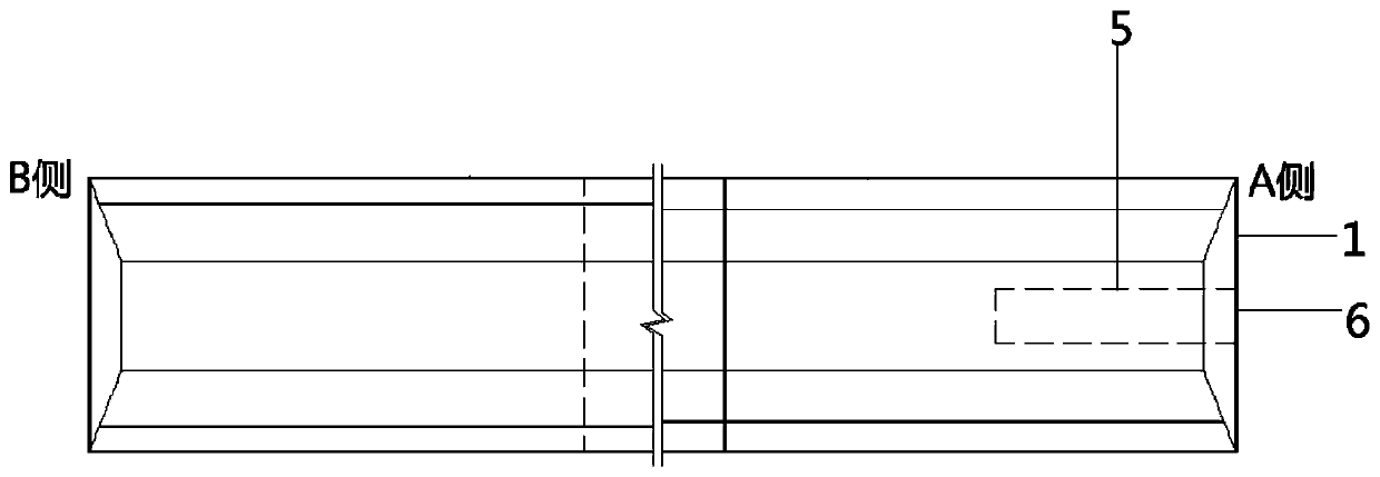 A prefabricated road drainage device for mountainous photovoltaic projects