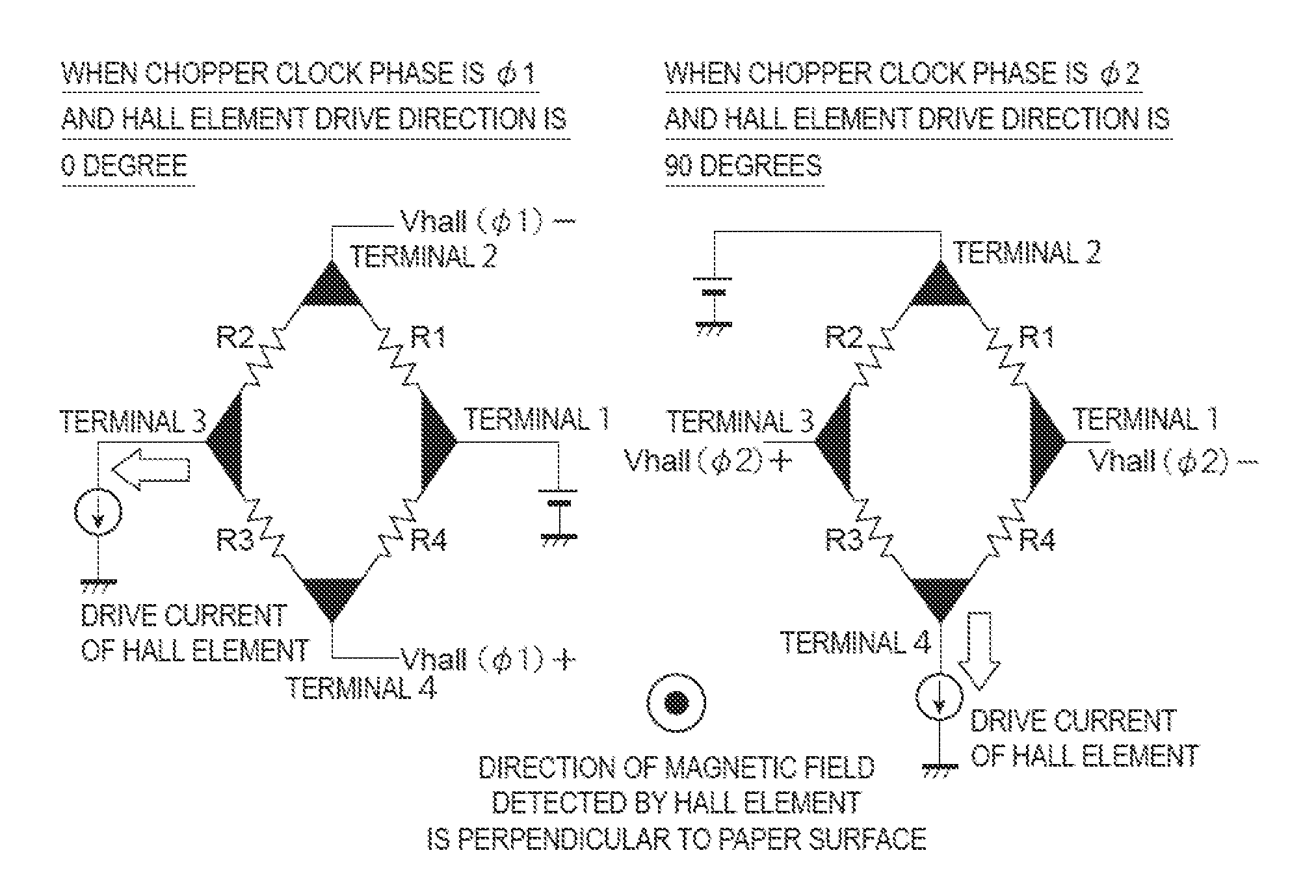 Hall electromotive force signal detection circuit and current sensor thereof