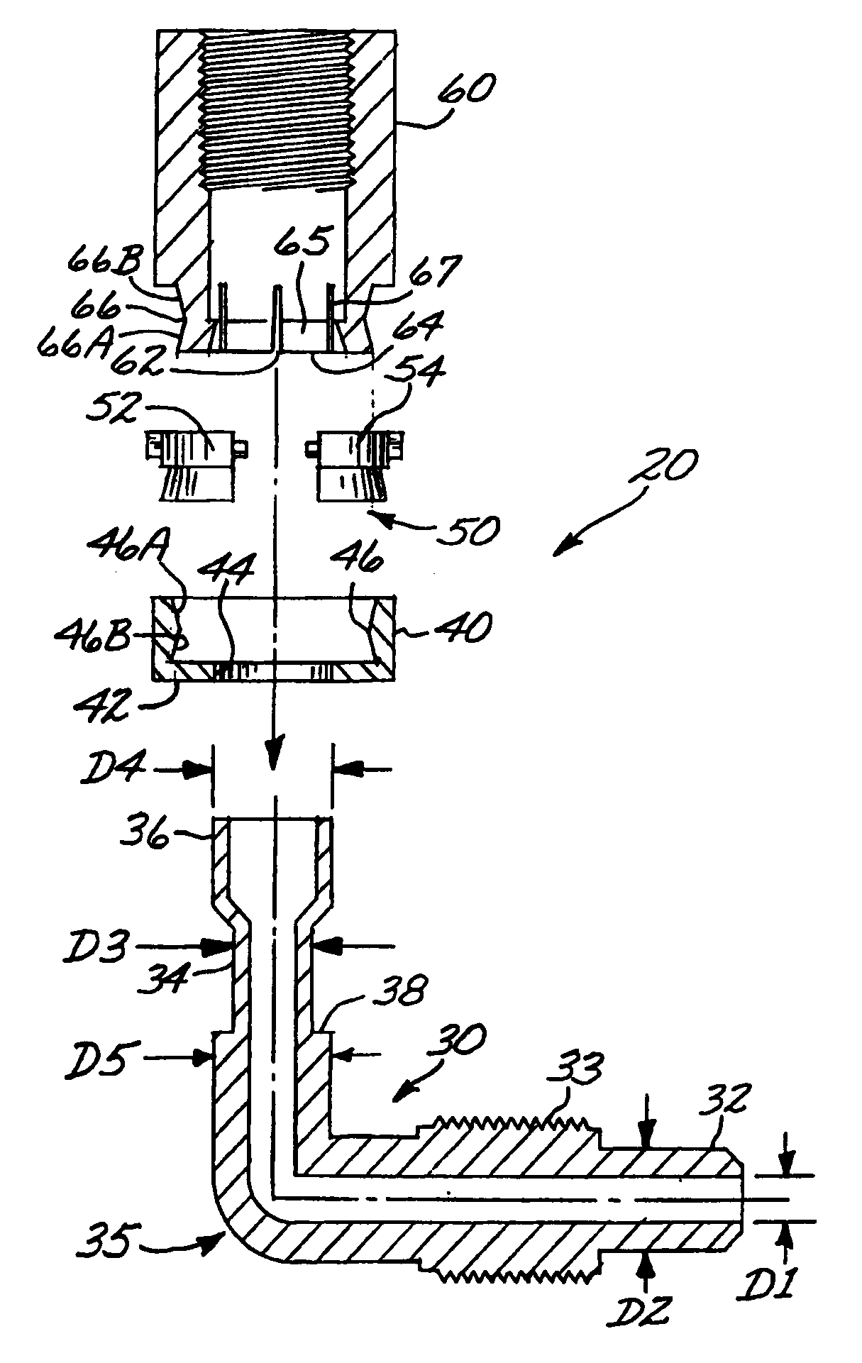 Molded flare assembly