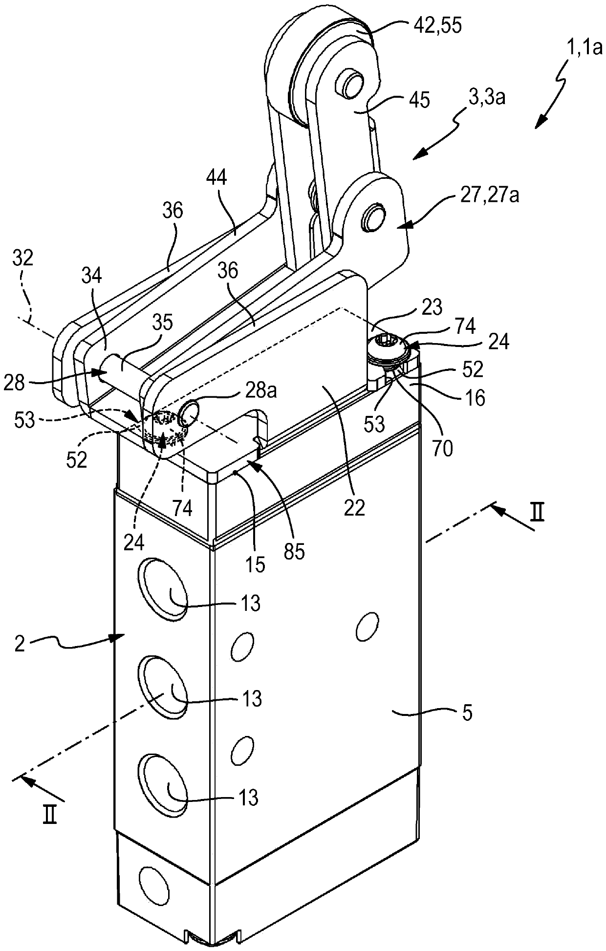 Mechanically operable valve and method for its manufacture