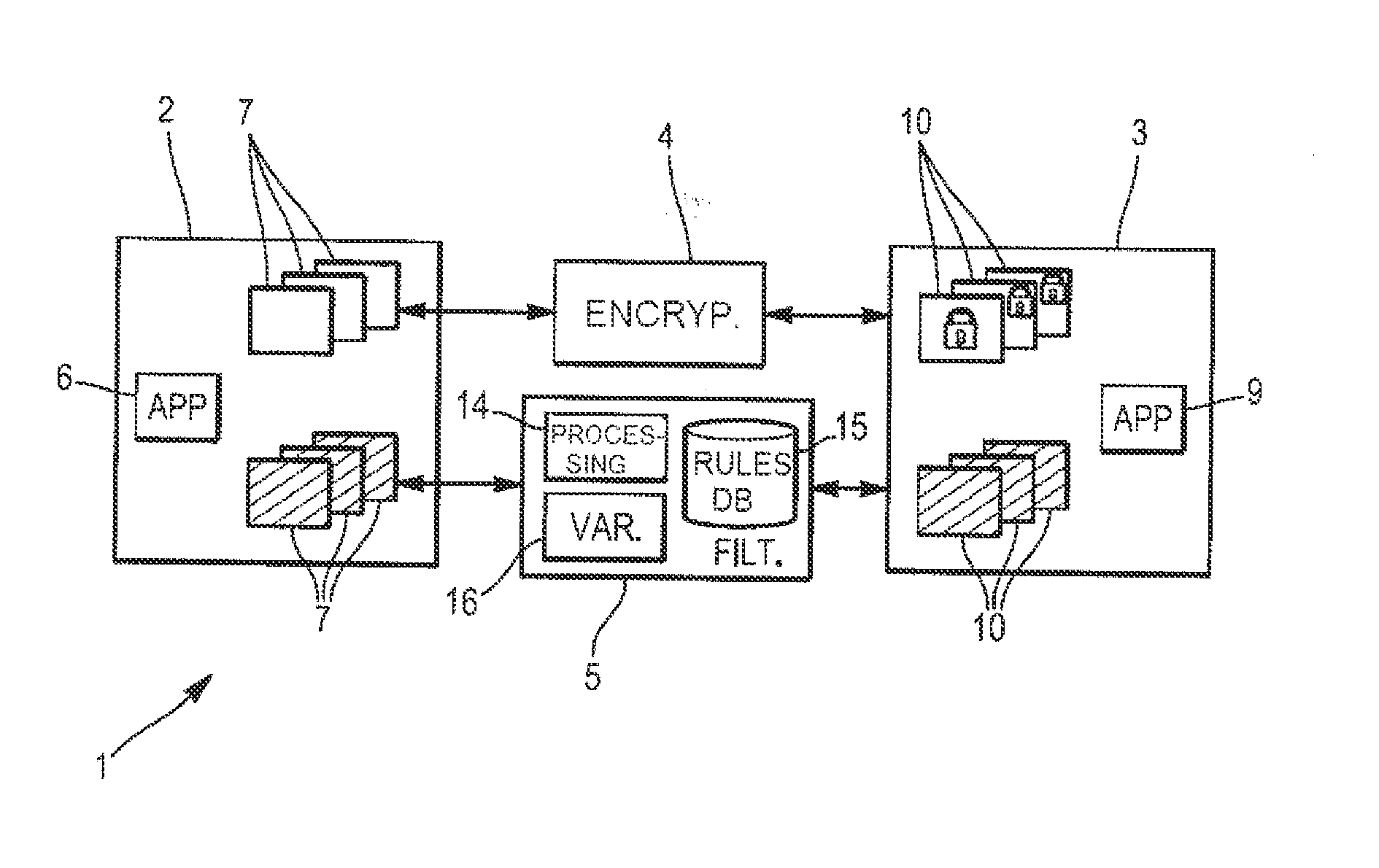 Method for defining a filtering module, associated filtering module