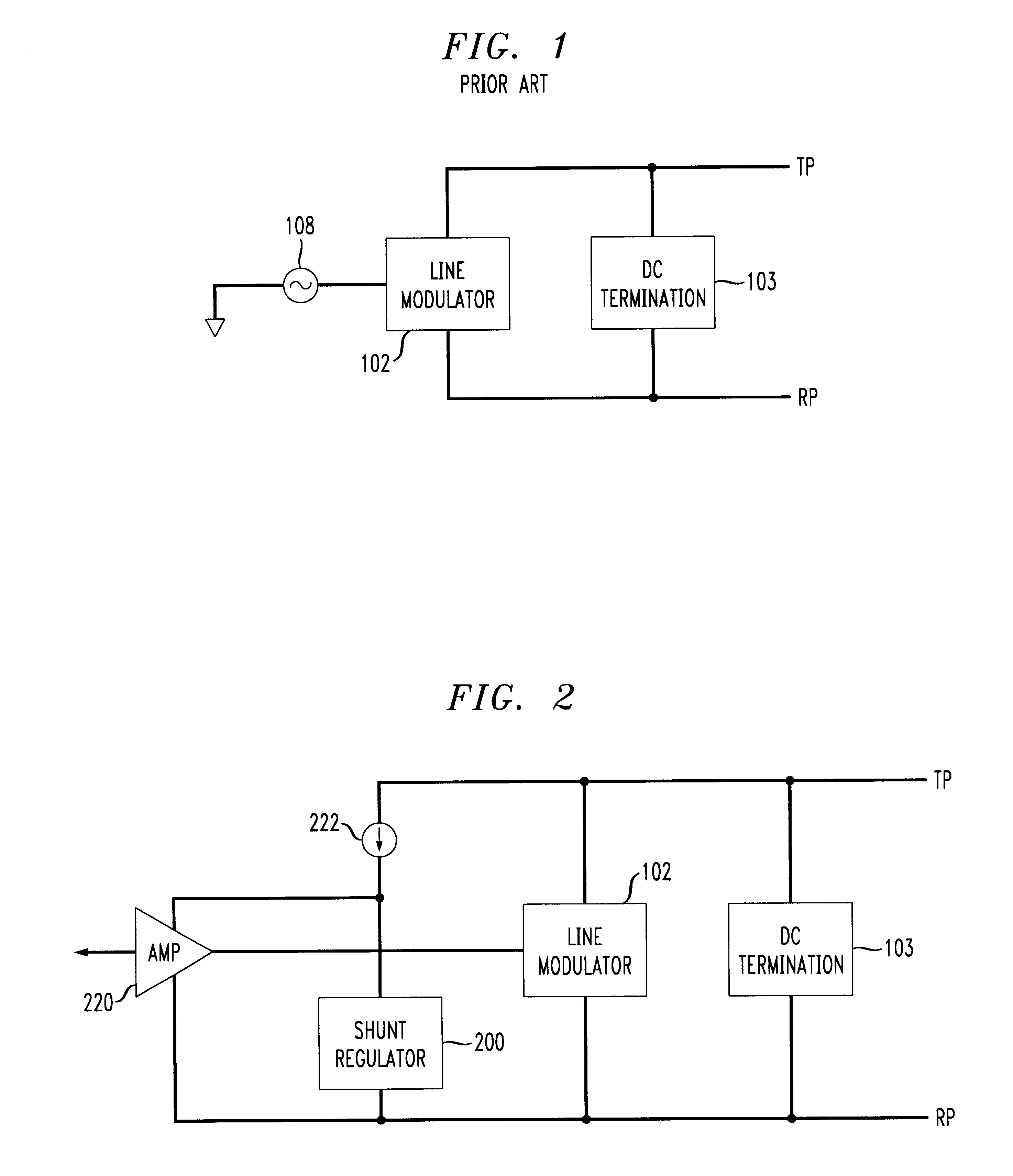 Low noise line powered DAA with differential feedback