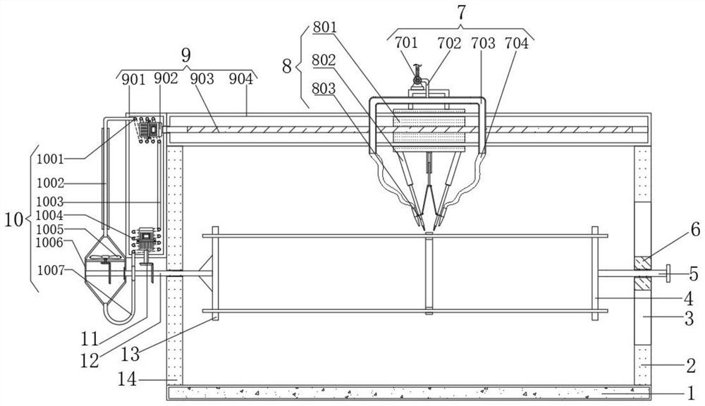 Cross-flow fan blade welding robot with good heat dissipation effect