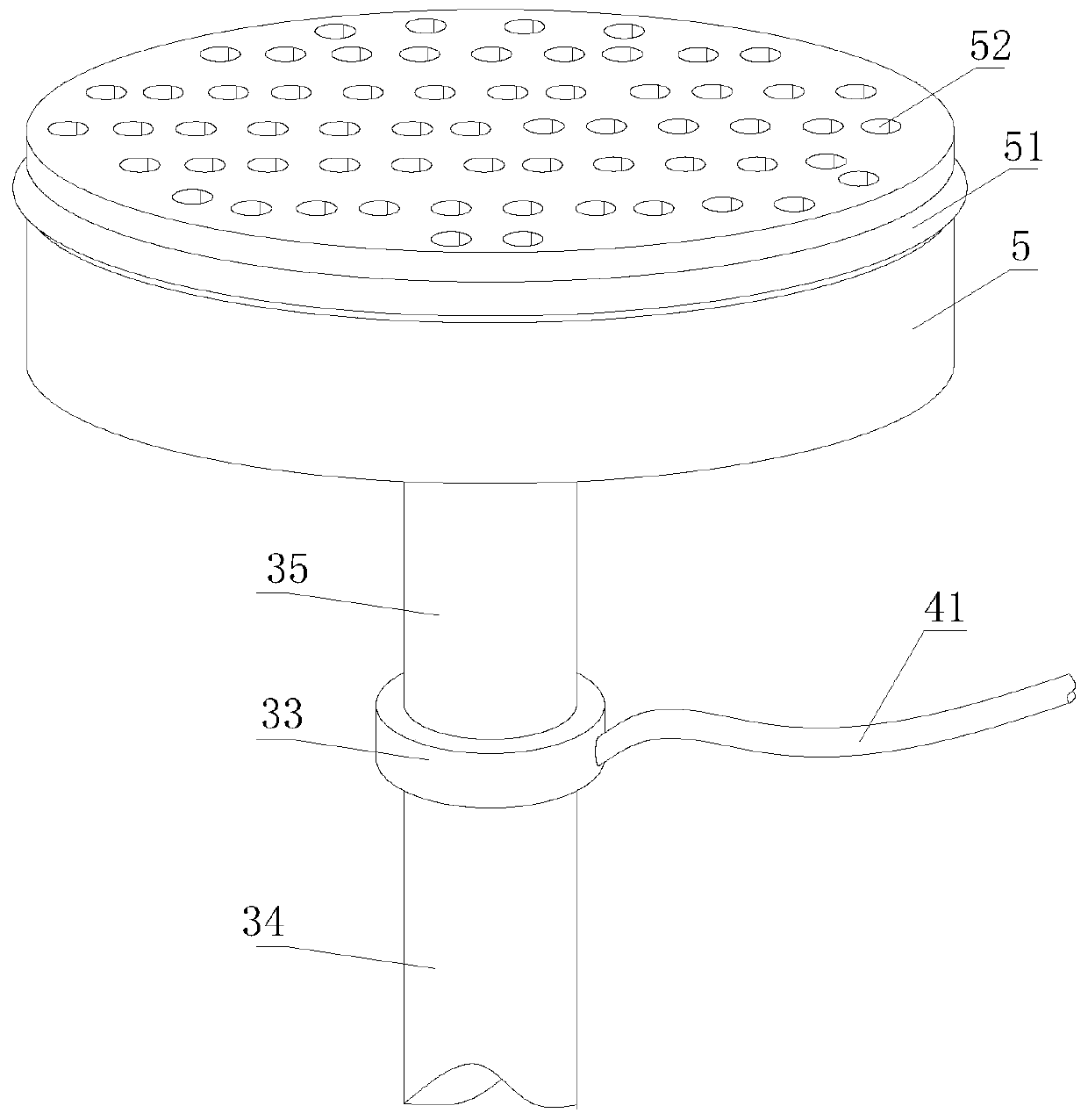 Waste incineration flue gas backflow decarburization device