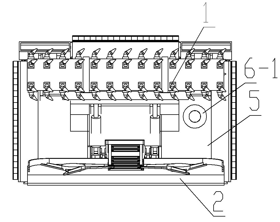 Novel quick digging and anchoring integrated machine for rectangular coal roadway