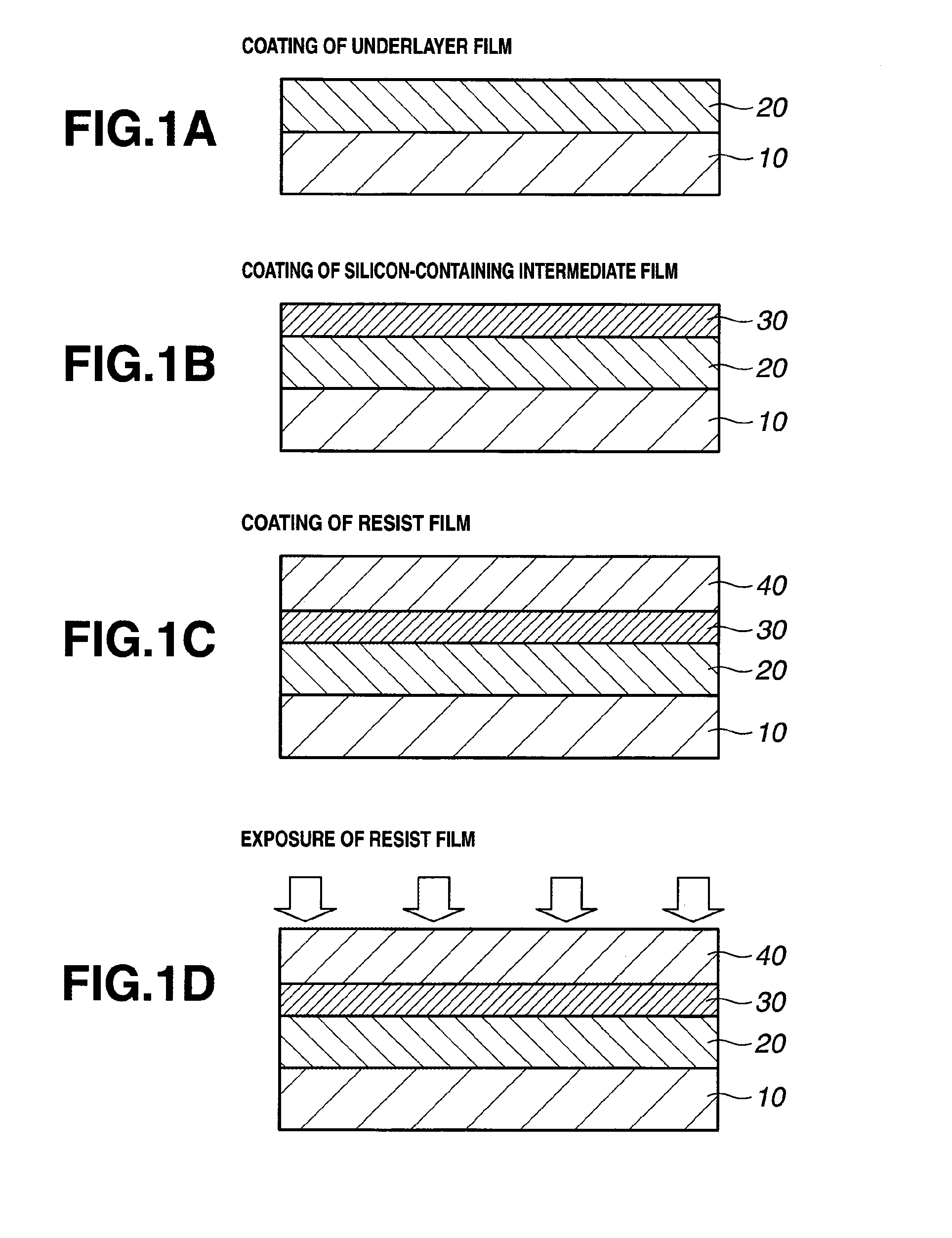 Underlayer film-forming composition and pattern forming process