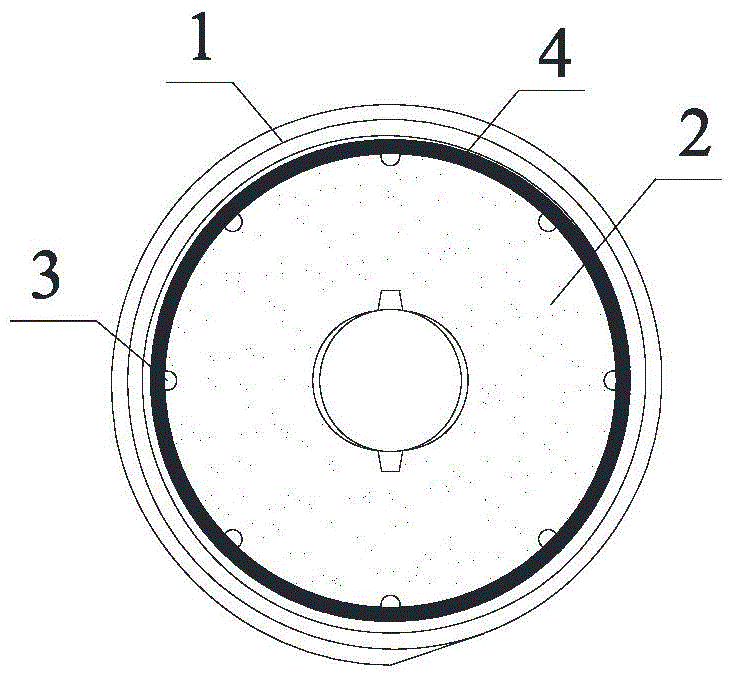 Coiled material steel bar grouting connector