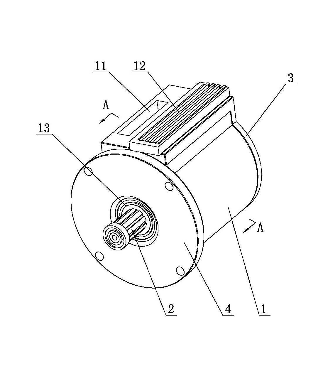 Liquid-cooled radiating external rotor motor