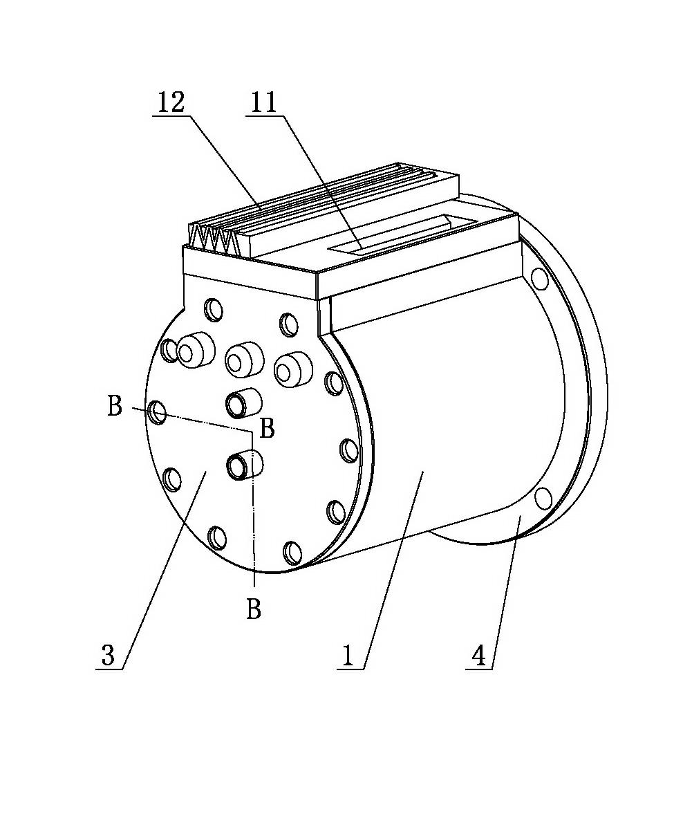 Liquid-cooled radiating external rotor motor