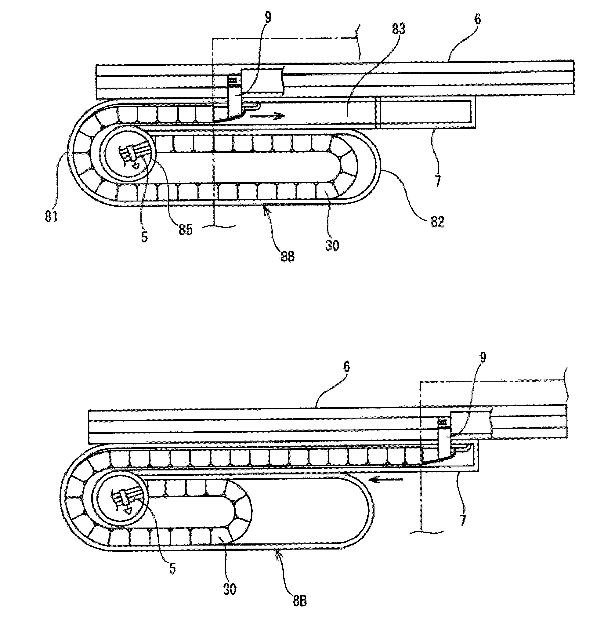 Wire harness routing device for sliding seat