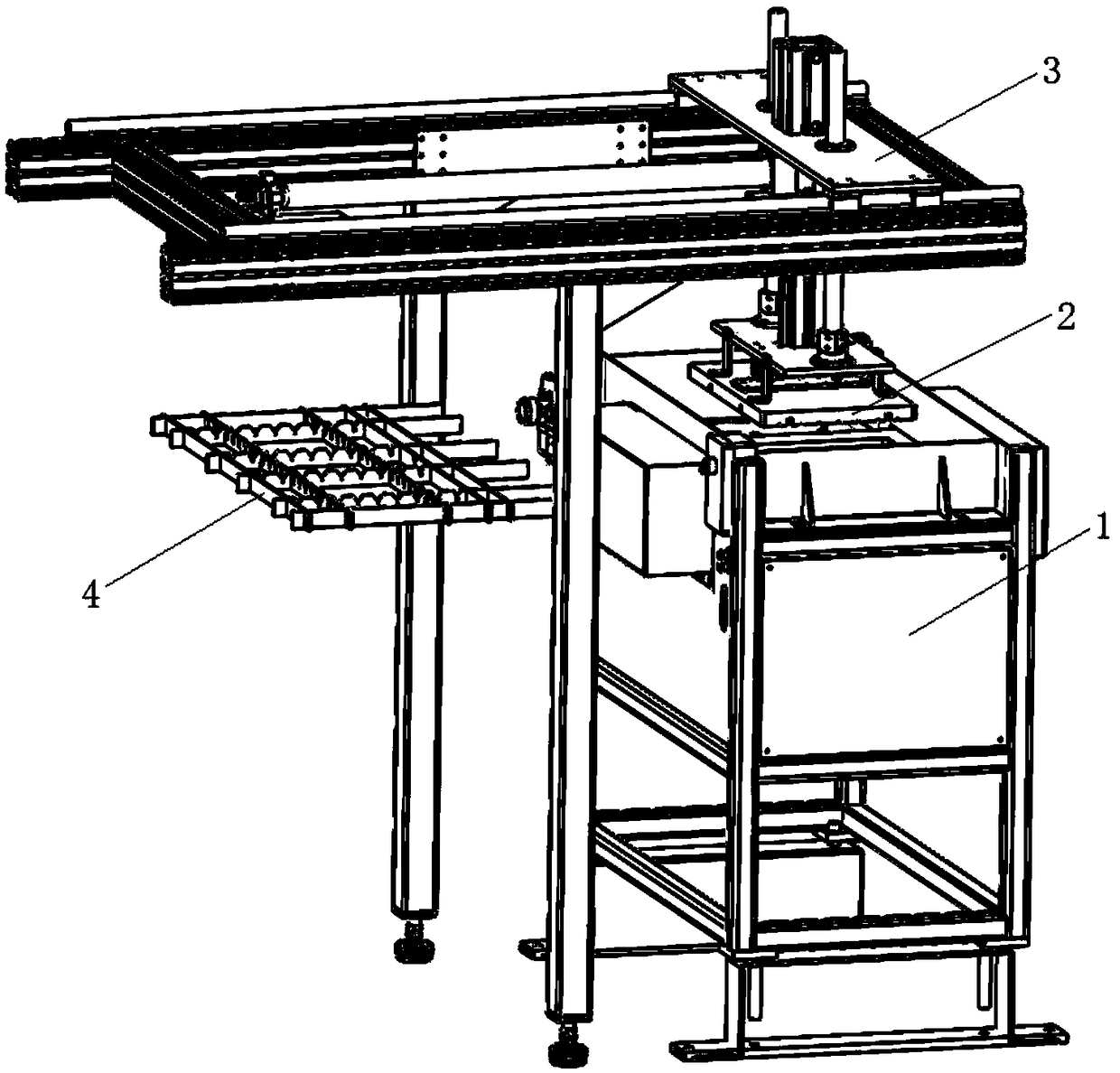 Material swinging mechanism