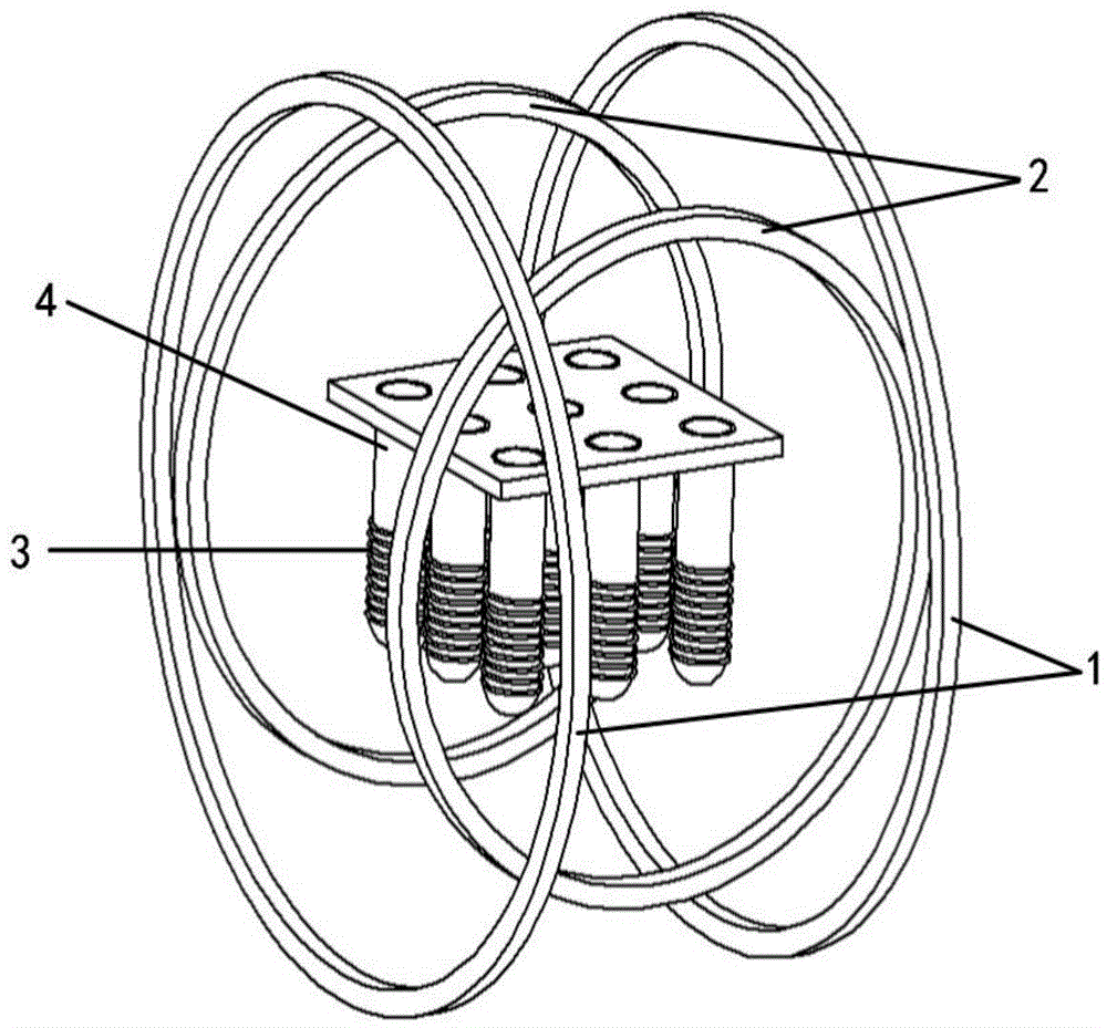 Biological sample detector based on nonlinear magnetization characteristic of magnetic beads