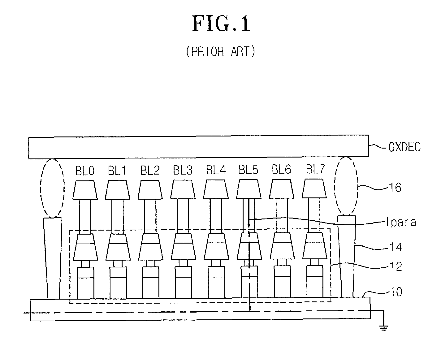 Phase change random access memory and layout method of the same