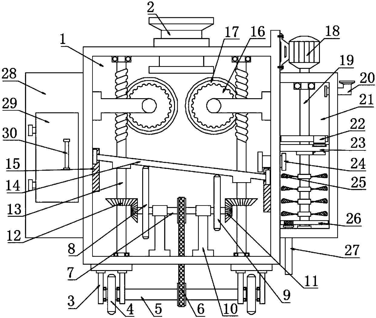 Remediation device for hardened soil