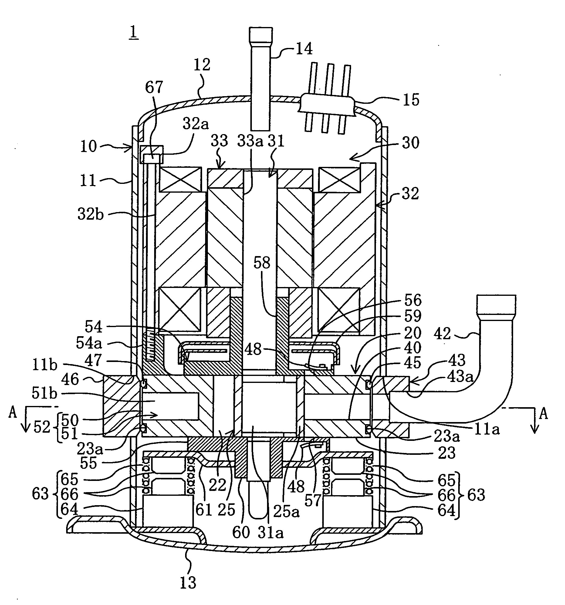 Hermetic compressor