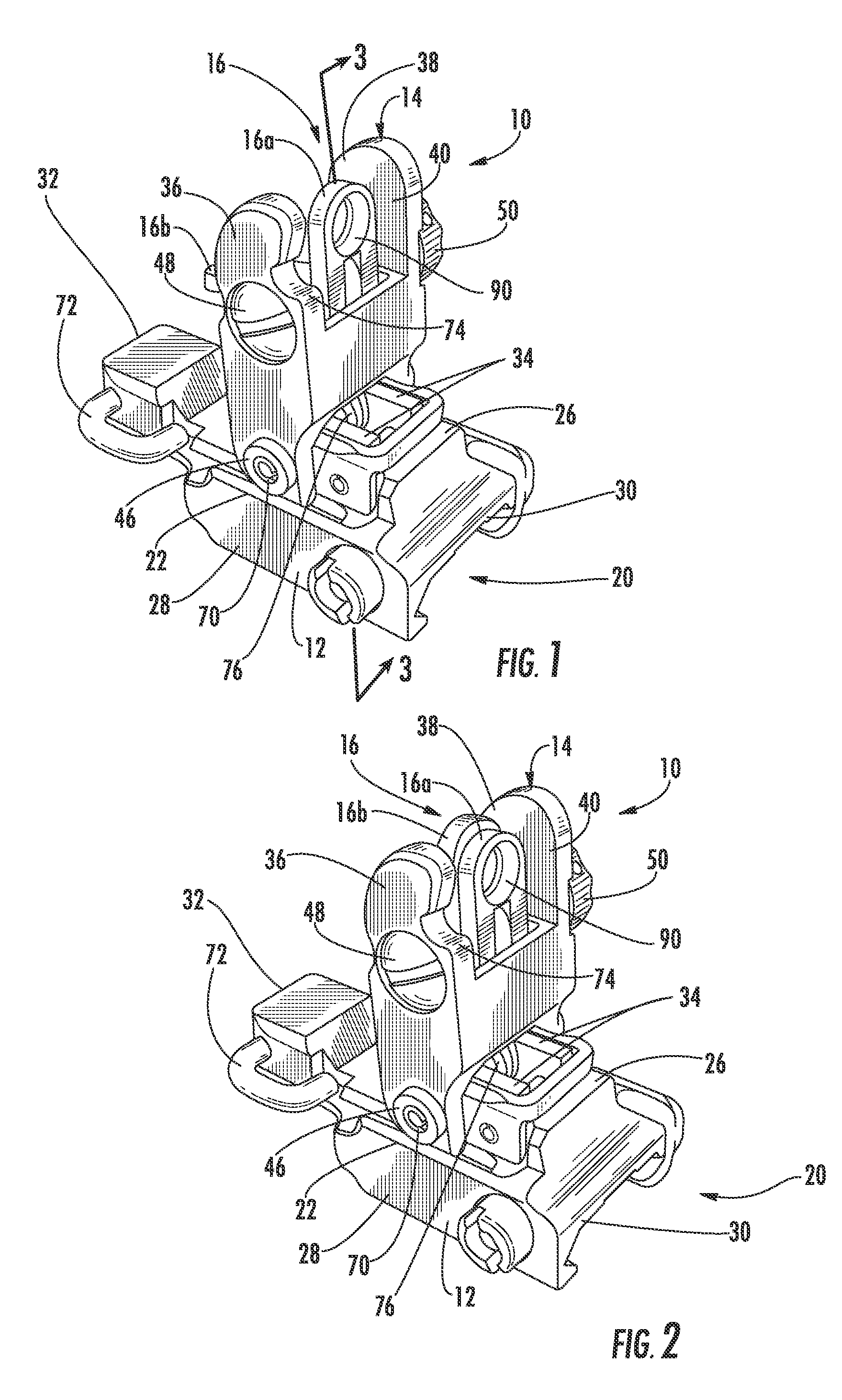 Folding rear sight with dual purpose sighting elements