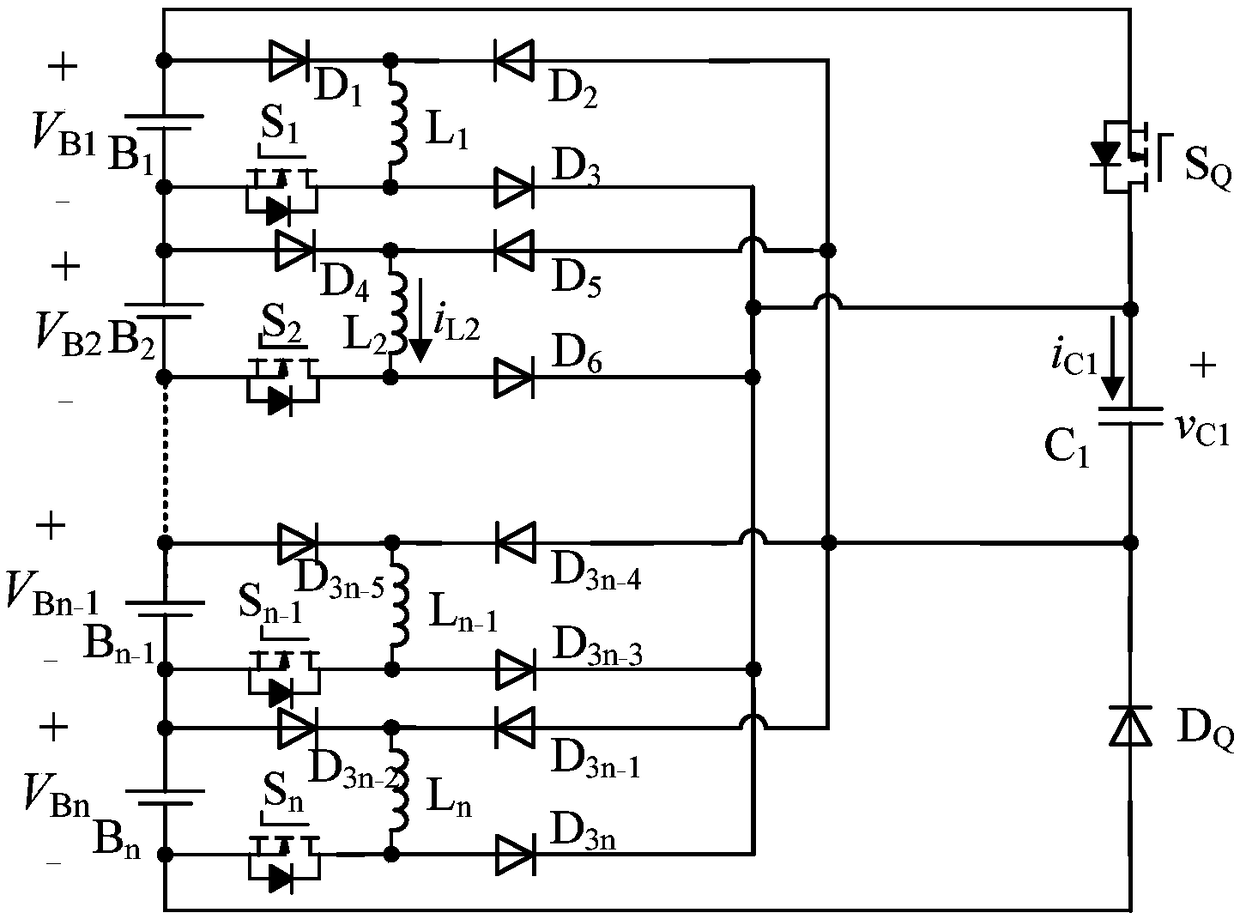 Single capacitor centralized-type equalizer topology and equalization method thereof