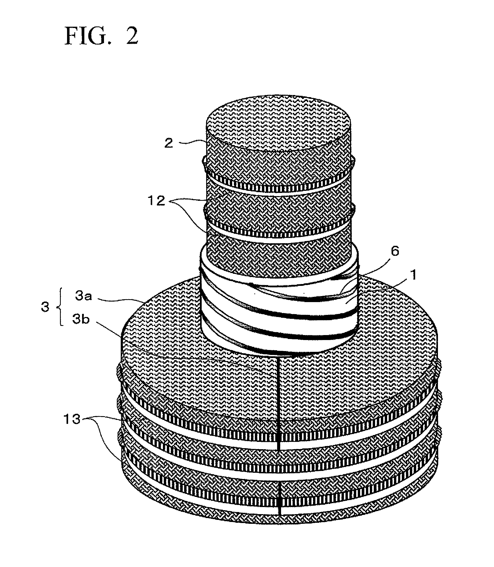 Pipe/filler unit, internal heat exchanging type distillation column and production method thereof